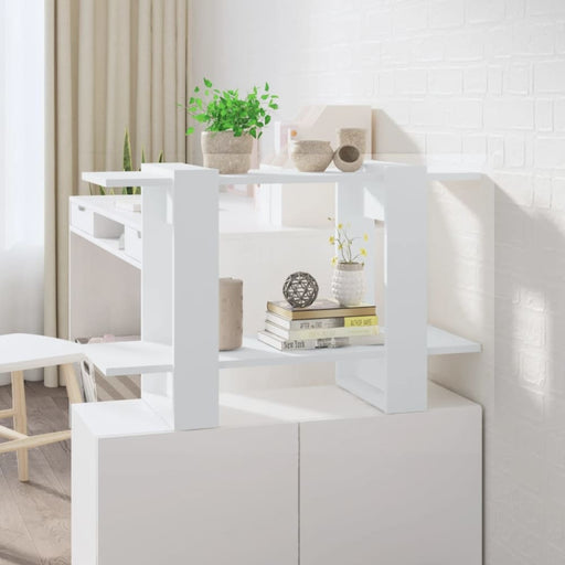 Book Cabinet Room Divider White 80x30x51 Cm Noopkx