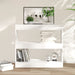 Book Cabinet Room Divider White 80x30x72 Cm Noolko