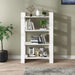 Book Cabinet Room Divider White 80x35x125 Cm Solid Wood