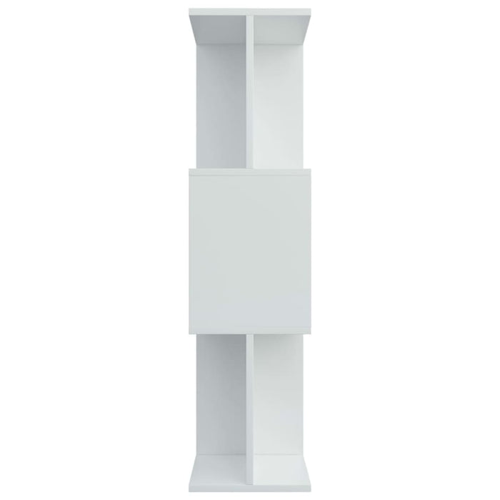Book Cabinet Room Divider White Chipboard Nbbbno