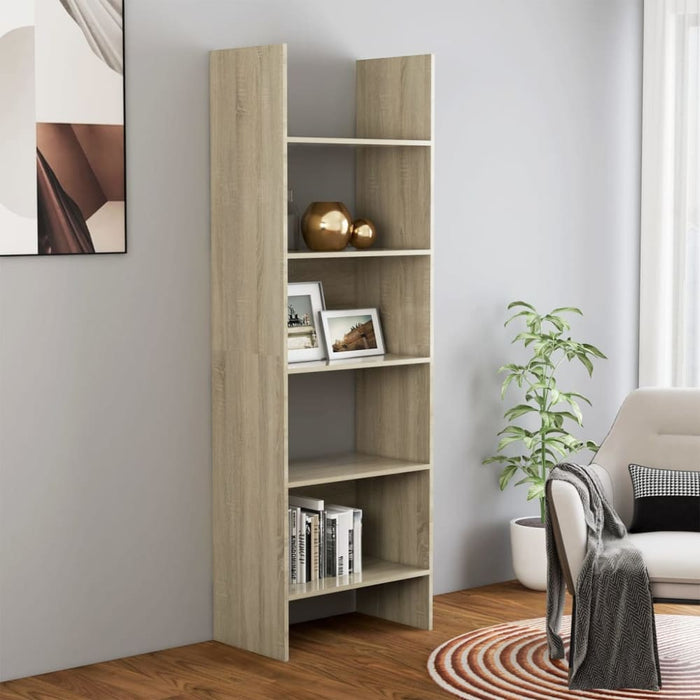 Book Cabinet Sonoma Oak Chipboard Nbtaob