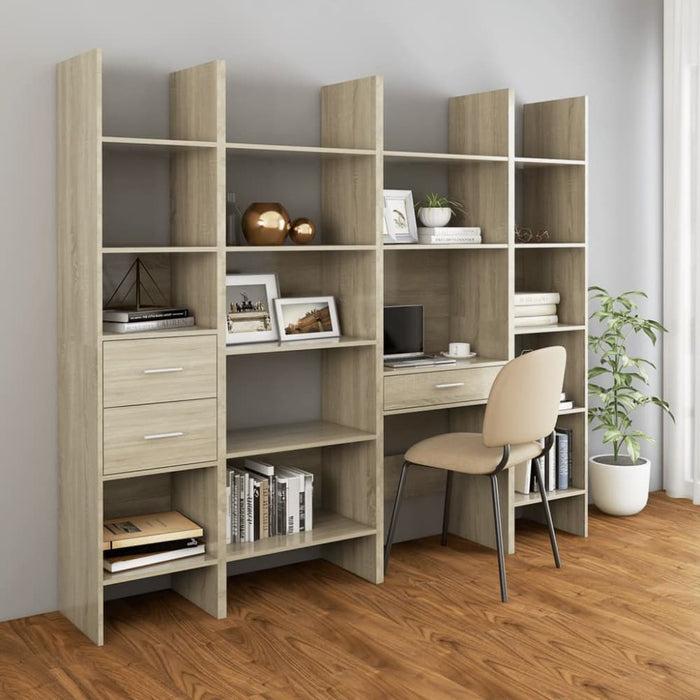 Book Cabinet Sonoma Oak Chipboard Nbtaok