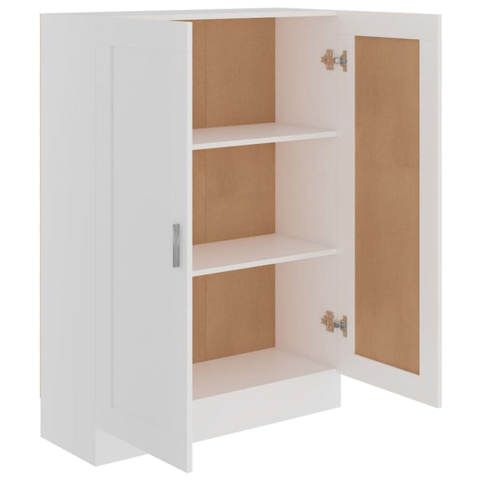 Book Cabinet White 82.5x30.5x115 Cm Engineered Wood Nbxioa