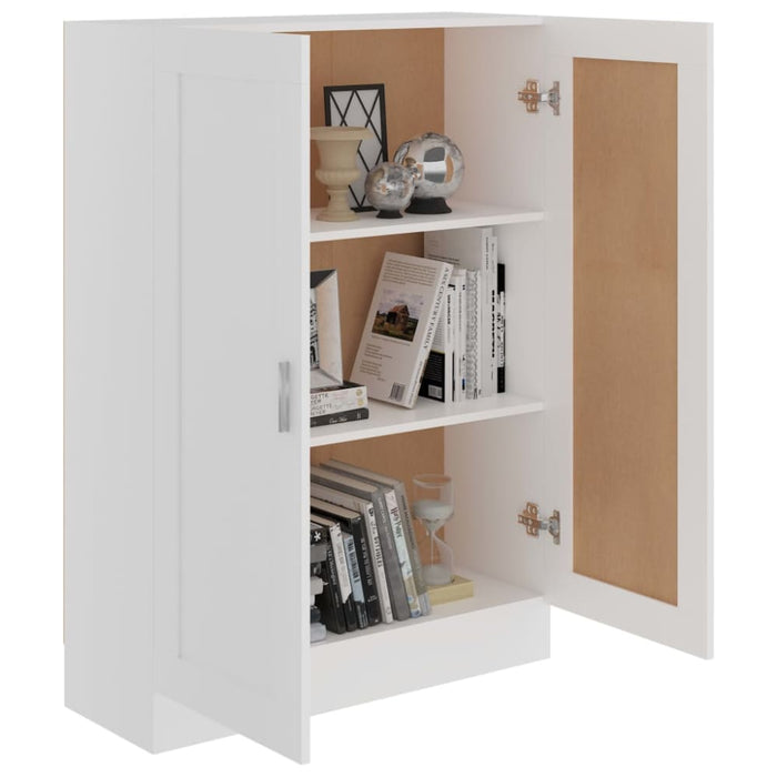 Book Cabinet White 82.5x30.5x115 Cm Engineered Wood Nbxioa
