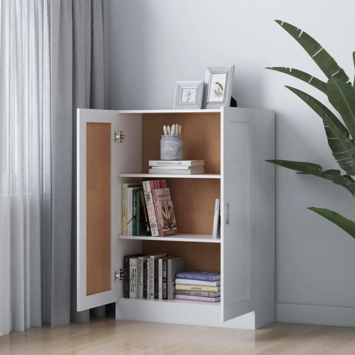 Book Cabinet White 82.5x30.5x115 Cm Engineered Wood Nbxioa