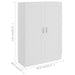 Book Cabinet White 82.5x30.5x115 Cm Engineered Wood Nbxioa