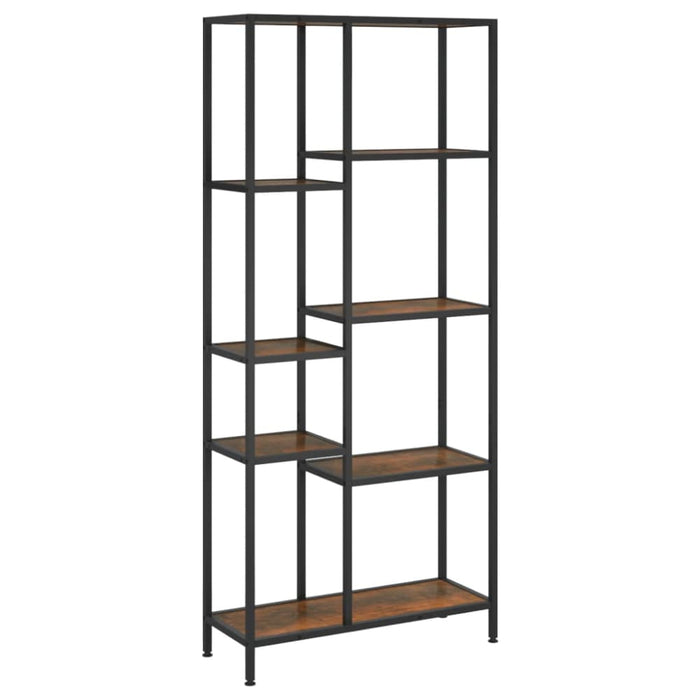 Book Shelf 80x30x180 Cm Steel and Engineered Wood Ttltlb