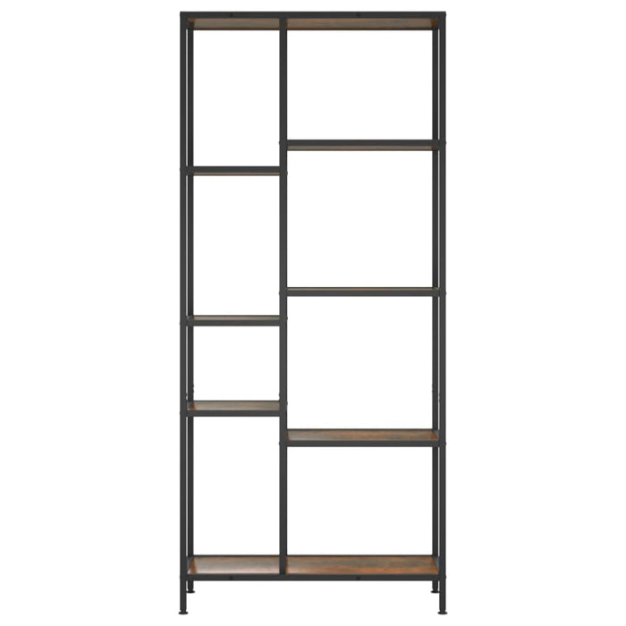 Book Shelf 80x30x180 Cm Steel and Engineered Wood Ttltlb