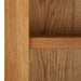 Bookcase With 2 Doors Solid Oak Wood Xnkoik