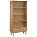 Bookcase Otta With 2 Drawers Brown Solid Wood Pine Tpotbt