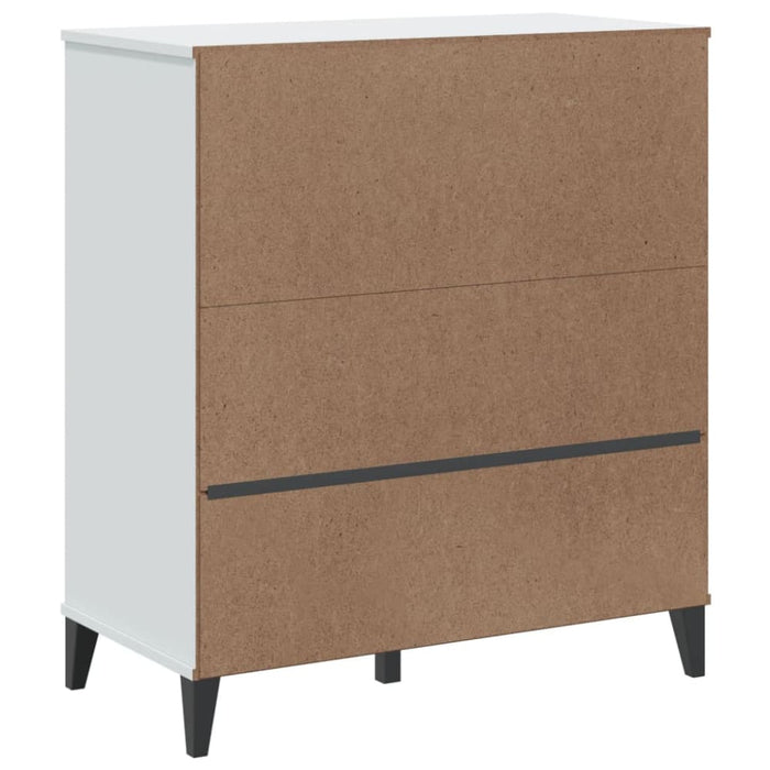 Bookcase Viken White 80x40x90 Cm Solid Wood Pine Tiakaa