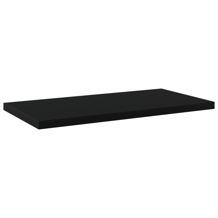 Bookshelf Boards 4 Pcs Black Chipboard Nbpoab