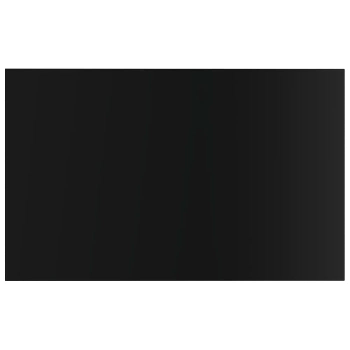 Bookshelf Boards 4 Pcs Glossy Look Black 80x50x1.5 Cm