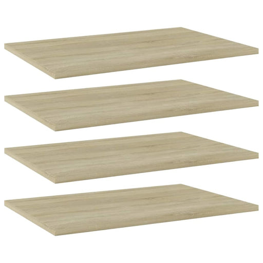 Bookshelf Boards 4 Pcs Sonoma Oak Chipboard Nbpxpl
