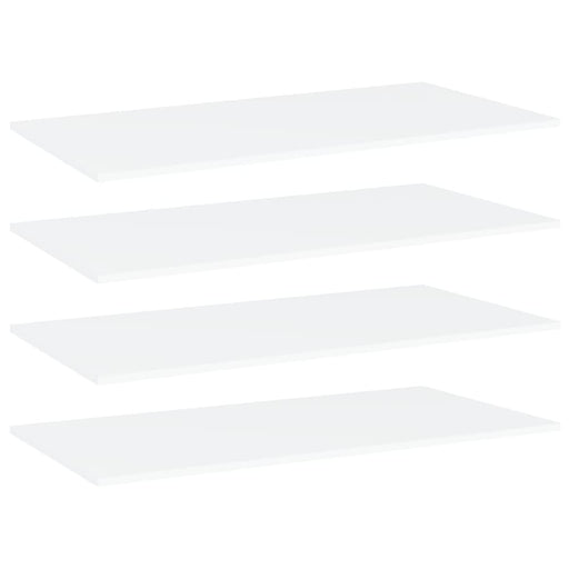 Bookshelf Boards 4 Pcs White 100x50x1.5 Cm Chipboard Nbpaon