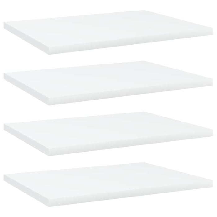 Bookshelf Boards 4 Pcs White 40x30x1.5 Cm Chipboard Nbpopa