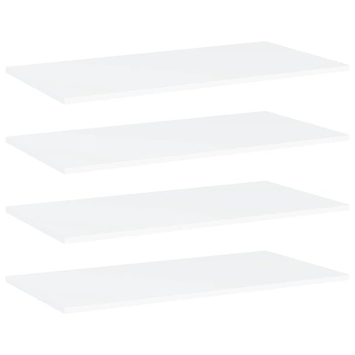 Bookshelf Boards 4 Pcs White 80x40x1.5 Cm Chipboard Nbpttb