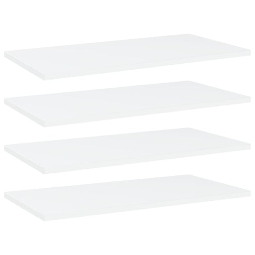 Bookshelf Boards 4 Pcs White Chipboard Nbpxta