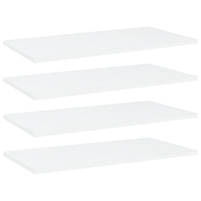 Bookshelf Boards 4 Pcs White Chipboard Nbpxta