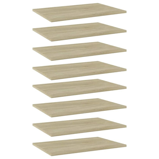 Bookshelf Boards 8 Pcs Sonoma Oak Chipboard Nbpxpi