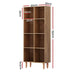 Bookshelf Bookcase 4 Tiers Leor Walnut