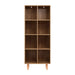 Bookshelf Bookcase 4 Tiers Leor Walnut