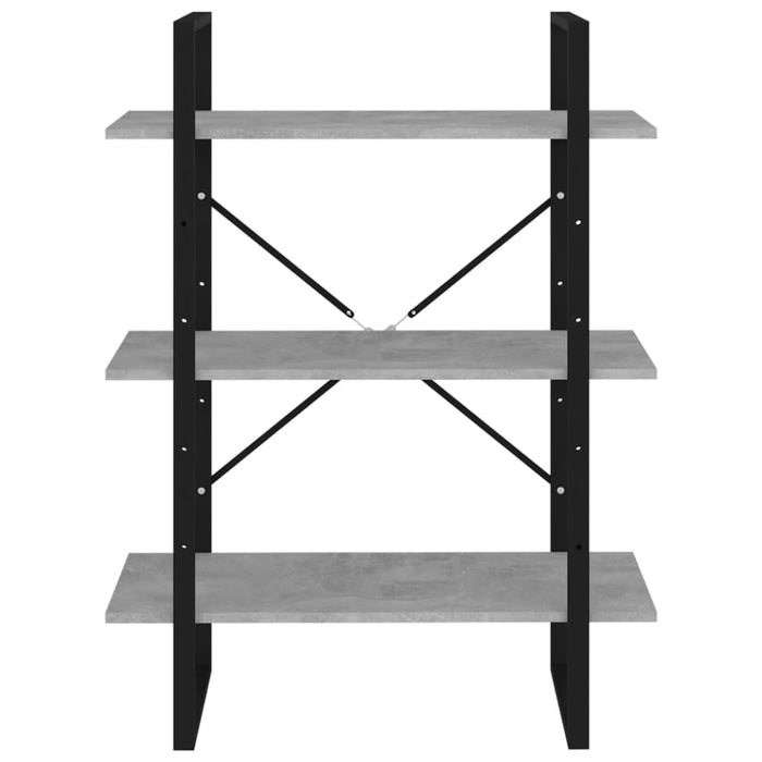 Bookshelf Concrete Grey 80x30x105 Cm Chipboard Nblpto