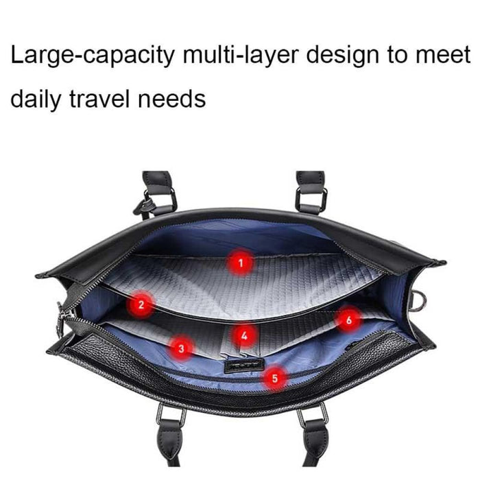 Bopai 11 98811 Leather Business Large Capacity Laptop