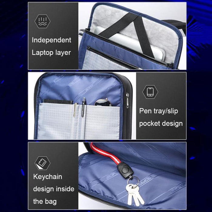 Bopai 61 121518 Multi Compartment Waterproof Expandable