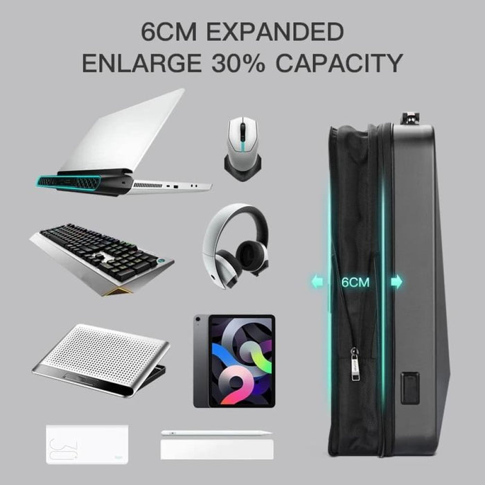 Bopai 61 93318a Hard Shell Waterproof Expandable Backpack