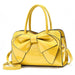 Bow Bright Leather Ladies Handbag