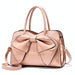 Bow Bright Leather Ladies Handbag