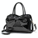 Bow Bright Leather Ladies Handbag