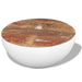 Bowl Shaped Coffee Table Solid Reclaimed Wood 60x60x30 Cm
