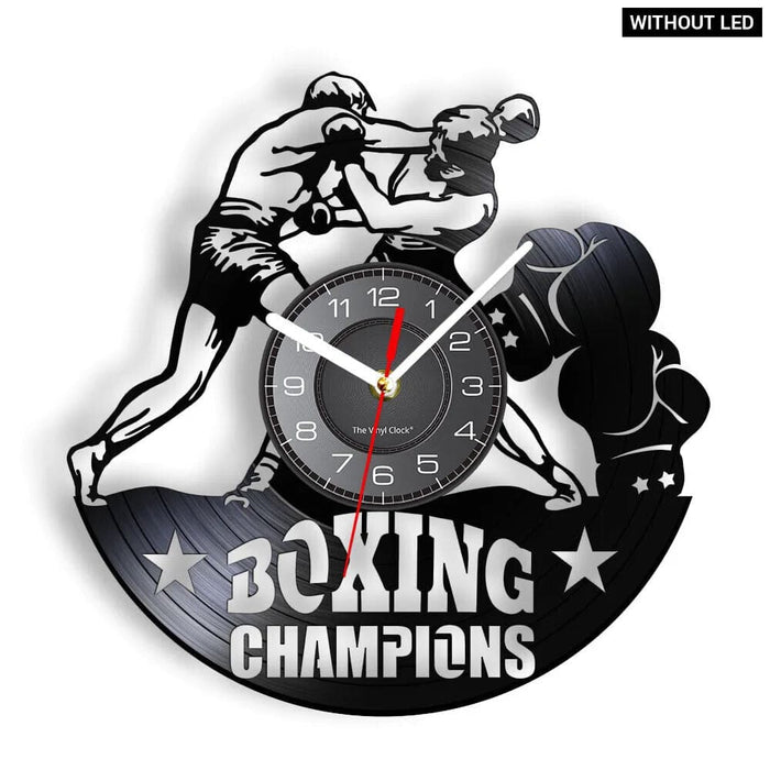 Boxing Champions Vinyl Clock