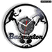 Boys Room Badminton Vinyl Record Clock
