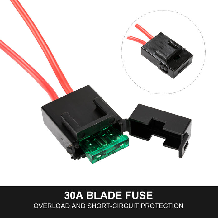 2 Way 12V Dc Wiring Loom Harness Kit