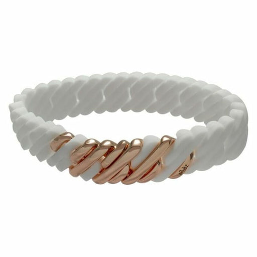 Bracelet Therubz 100408 White Pink Silicone Stainless Steel