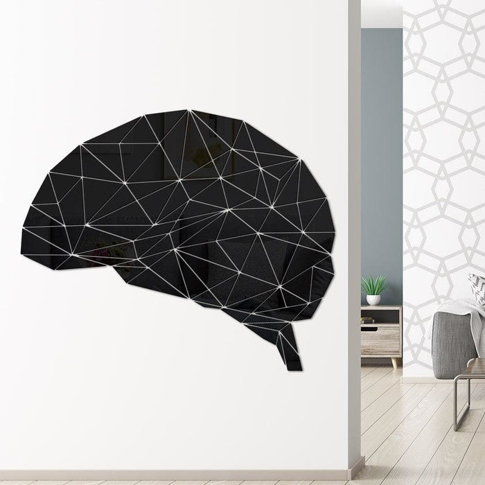 Brain Mind Acrylic Mirror Diy Stickers