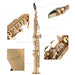 Brass Straight Soprano Bb b Flat Sax Saxophone Woodwind