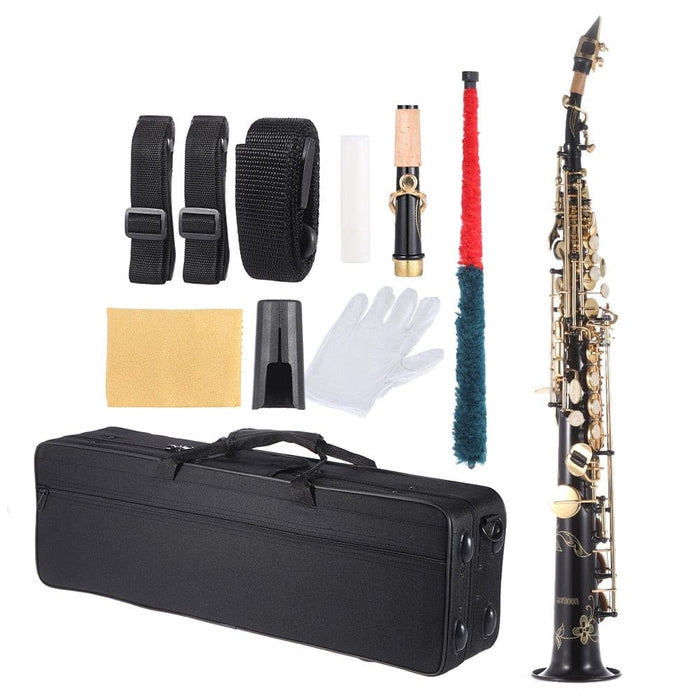 Brass Straight Soprano Bb b Flat Sax Saxophone Woodwind