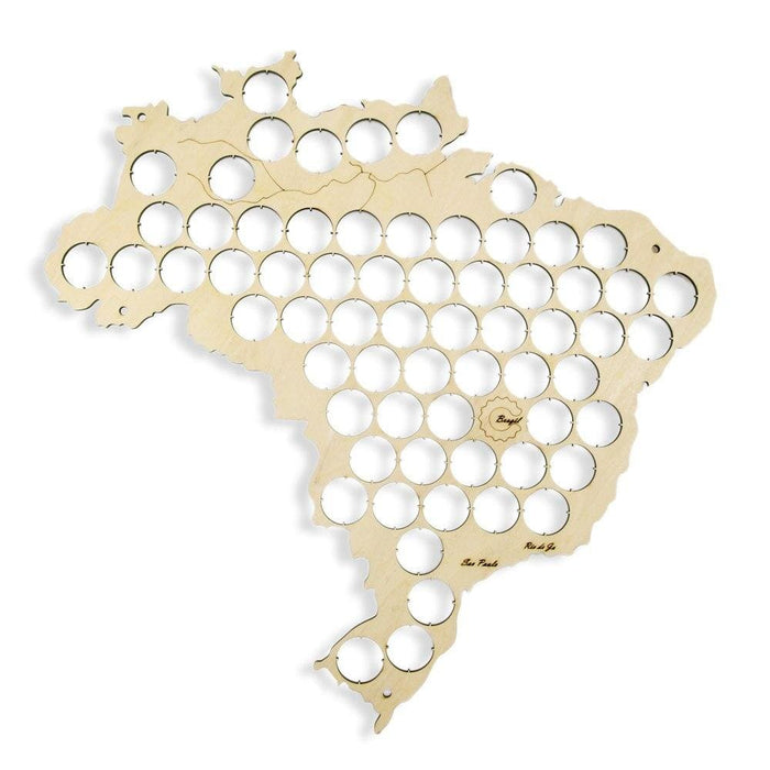 Brazil Beer Cap Map