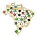 Brazil Beer Cap Map