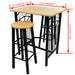 Breakfast/dinner Table Dining Set Mdf with Black Xabbkp