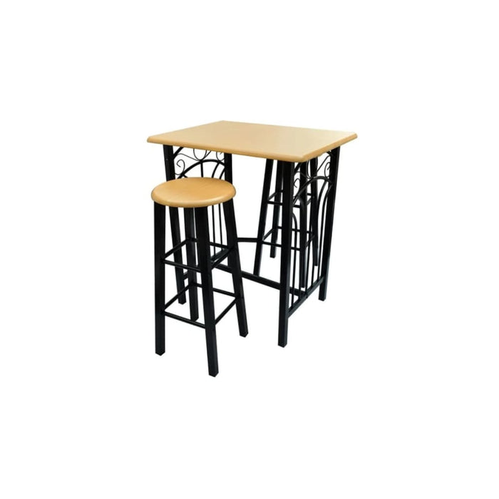 Breakfast/dinner Table Dining Set Mdf with Black Xabbkp