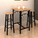 Breakfast/dinner Table Dining Set Mdf with Black Xabbkp