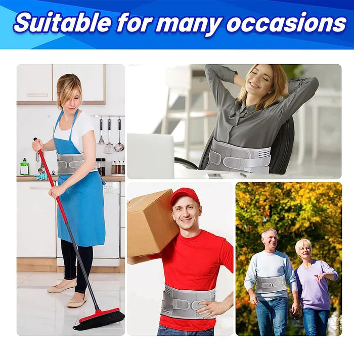 Breathable Anti-skid Lower Back Brace Belt for Pain Relief