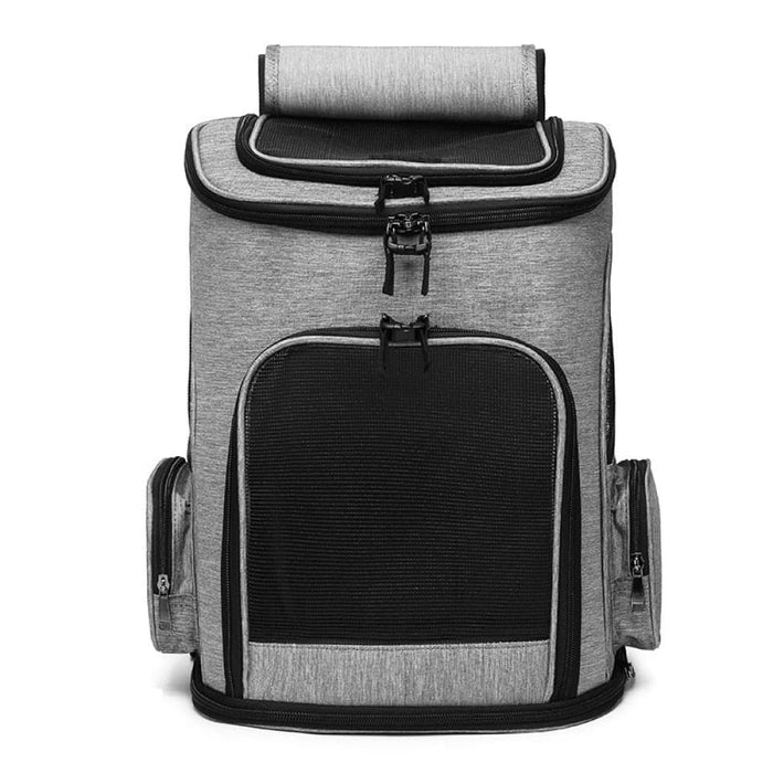 Breathable Pet Carrier Backpack With Collapsible Pockets