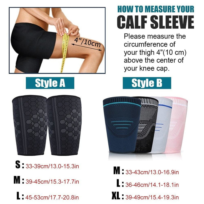 Breathable Elastic Thigh Compression Sleeves for Muscle