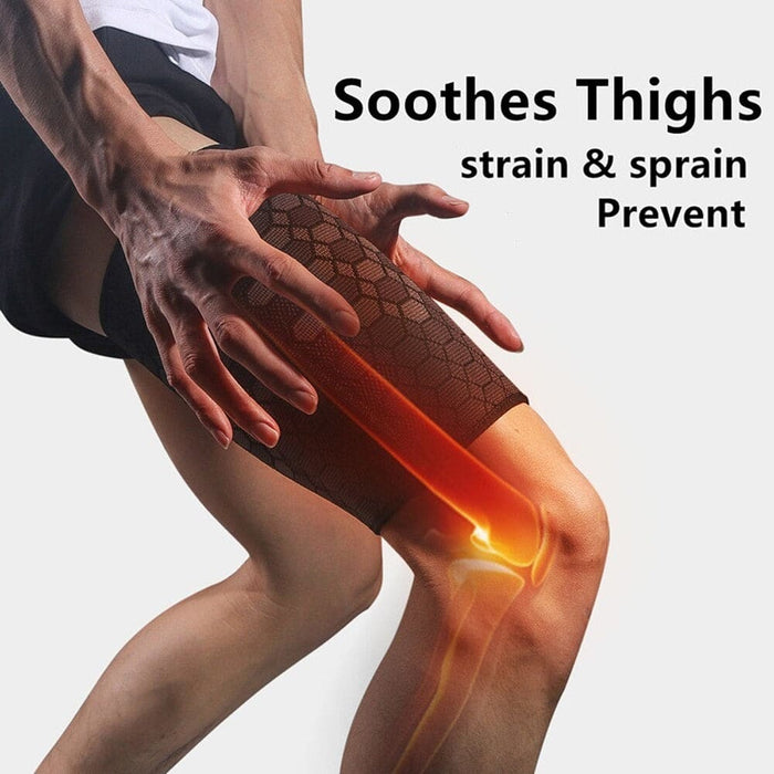 Breathable Elastic Thigh Compression Sleeves for Muscle